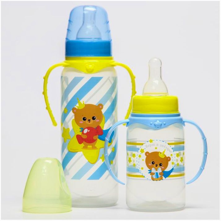 № 5502545 Набор бутылочек для кормления «Мишка принц» 150 и 250 мл