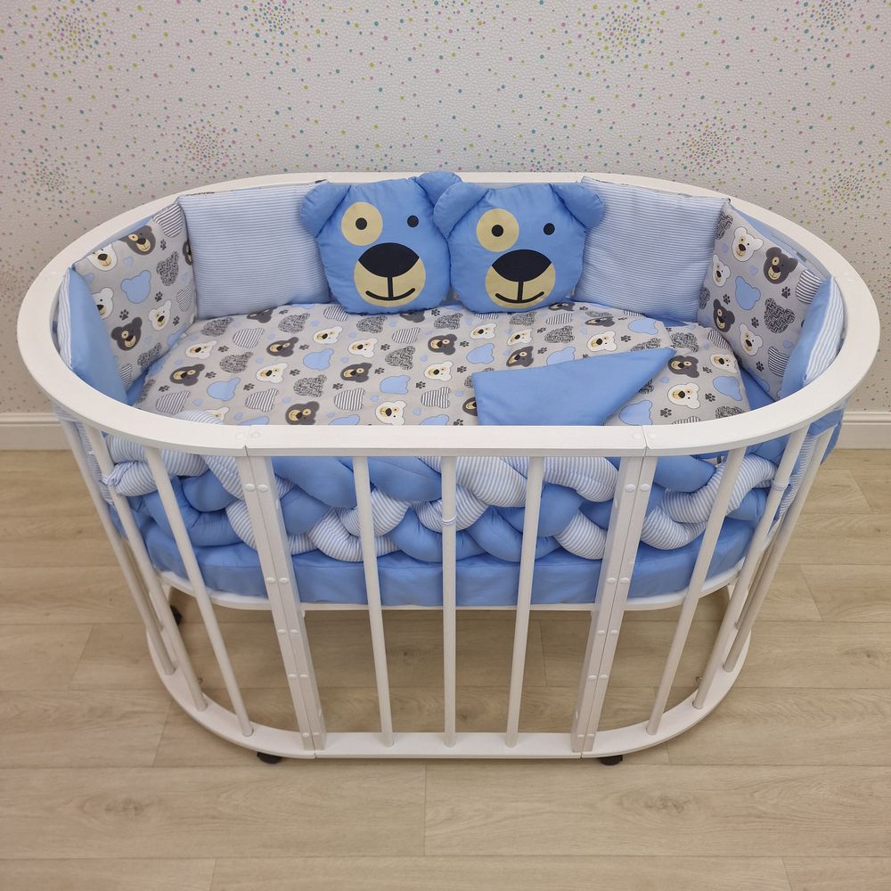 № 1190-0-1бб КПБ 14 пр (борт + пододеяльник + одеяло + наволочка + подушка + простынь (бязь)