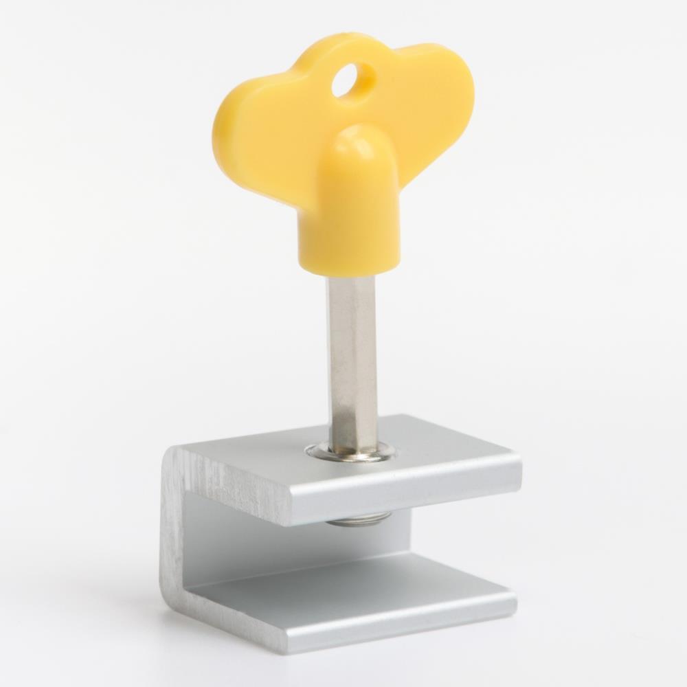 Картинка Блокиратор для окон и раздвижных дверей «Ключик», под профиль 10 мм, цвет желтый, Крошка Я (№10175504) от магазина Мир детей Товары для Новорожденных