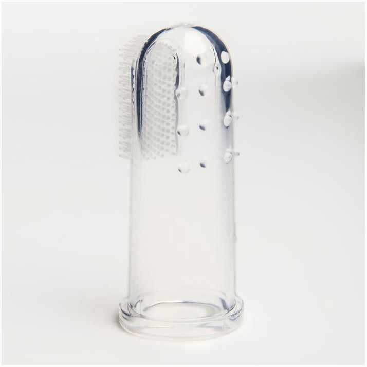 Картинка Прорезыватель - массажер детский в контейнере, 3 в 1, на палец, силиконовый от 3 мес. (№2932007) от магазина Мир детей Товары для Новорожденных