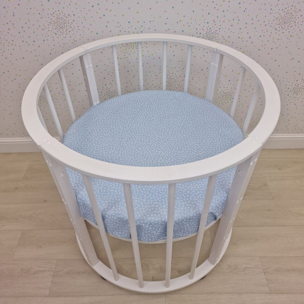 Простыня на резинке на круглую кровать (бязь) артикул анонс 255_42