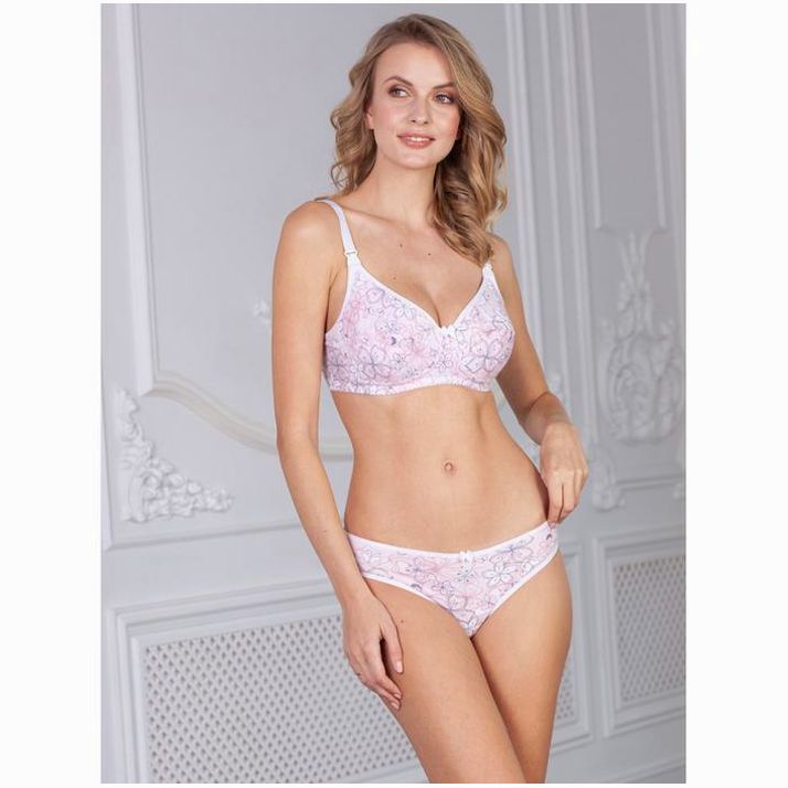 Картинка Бюстгальтер послеродовый Nika бабочки на светло-розовом, размер 75-B (№5167506) от магазина Мир детей Товары для Новорожденных