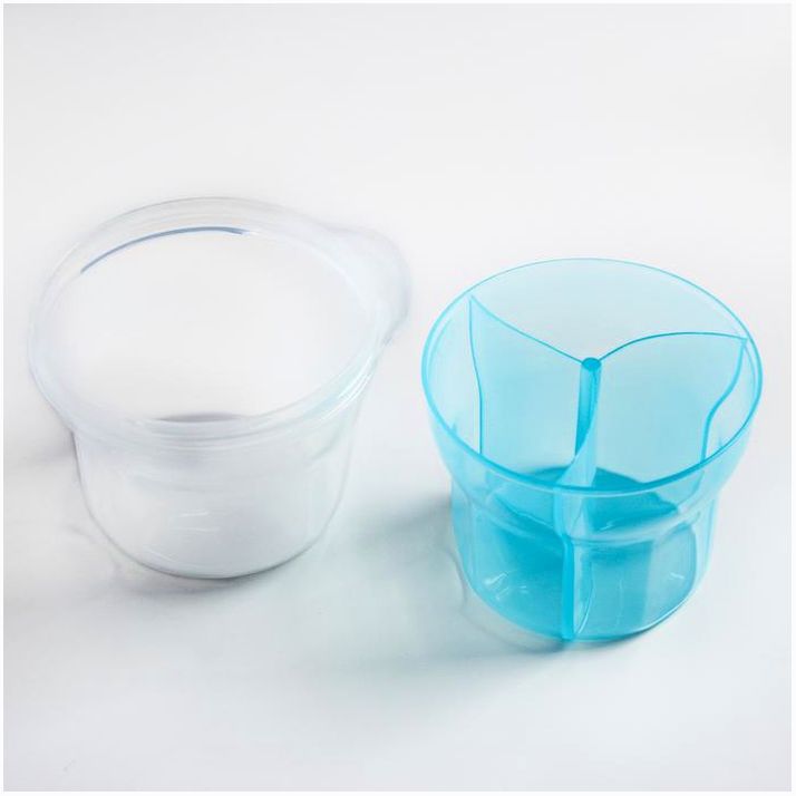 Картинка Контейнер для хранения детского питания, 3 секции по 75 мл., 9,5х8,5 см., 225 мл., цвет МИКС (№1610025) от магазина Мир детей Товары для Новорожденных