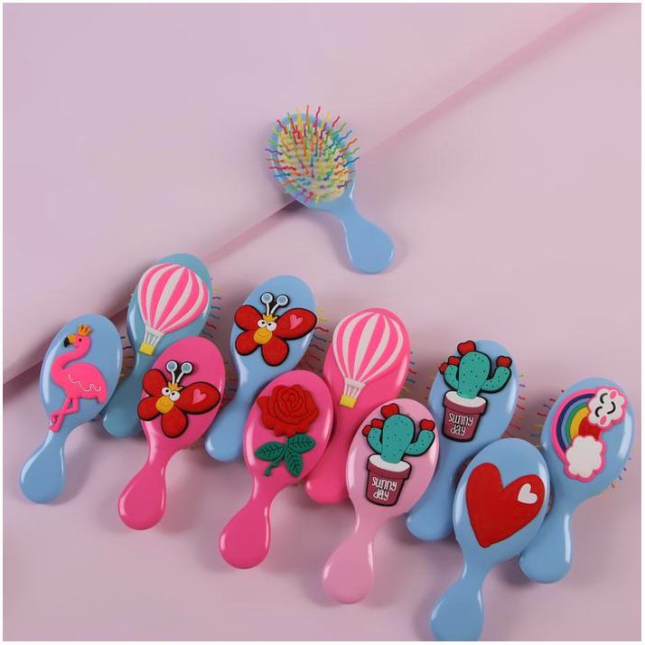 Расчёска массажная, 6 ? 14,5 см, рисунок МИКС артикул анонс 3973447