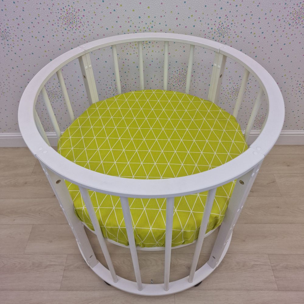 Простыня на резинке на круглую кровать (бязь) артикул анонс 255_34