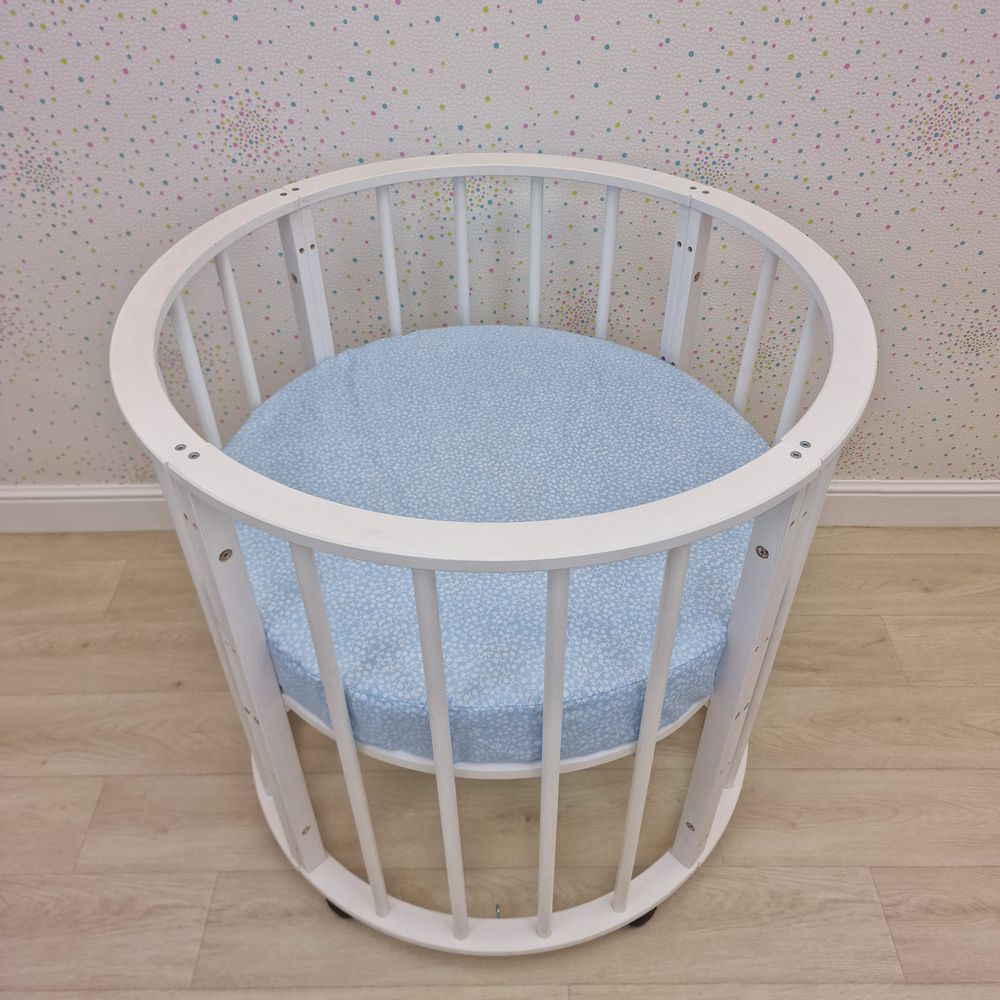 Простыня на резинке на круглую кровать (бязь) артикул анонс 255_19