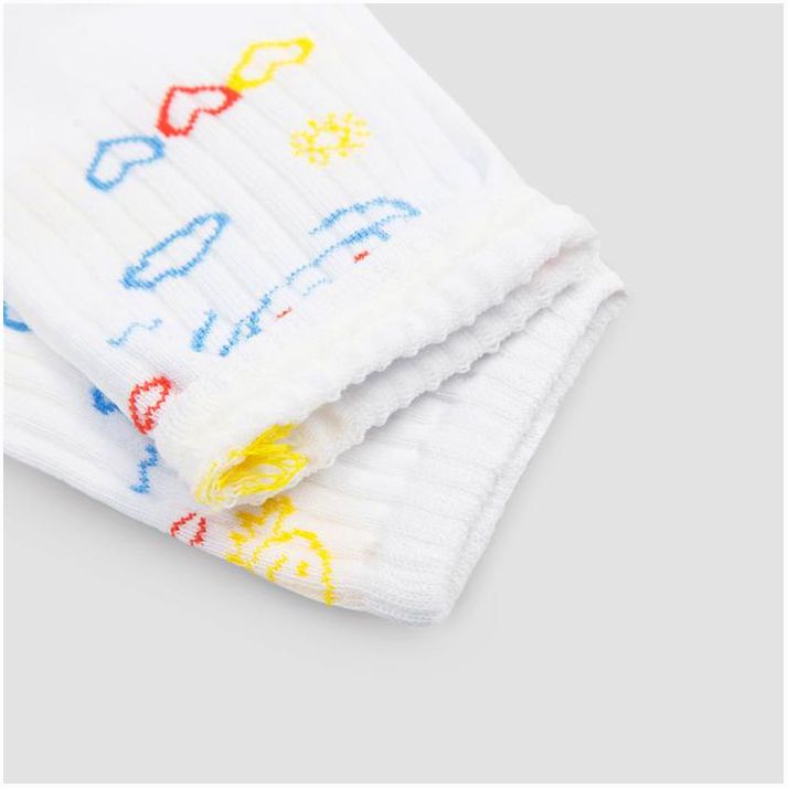 № 7313577 Носки женские MINAKU «Happy day», цвет белый, размер 36-37 (23 см)