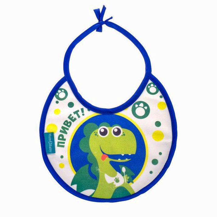 Нагрудник/слюнявчик для кормления на завязках из махры, р-р. 20х20 см, МИКС артикул анонс 2868291