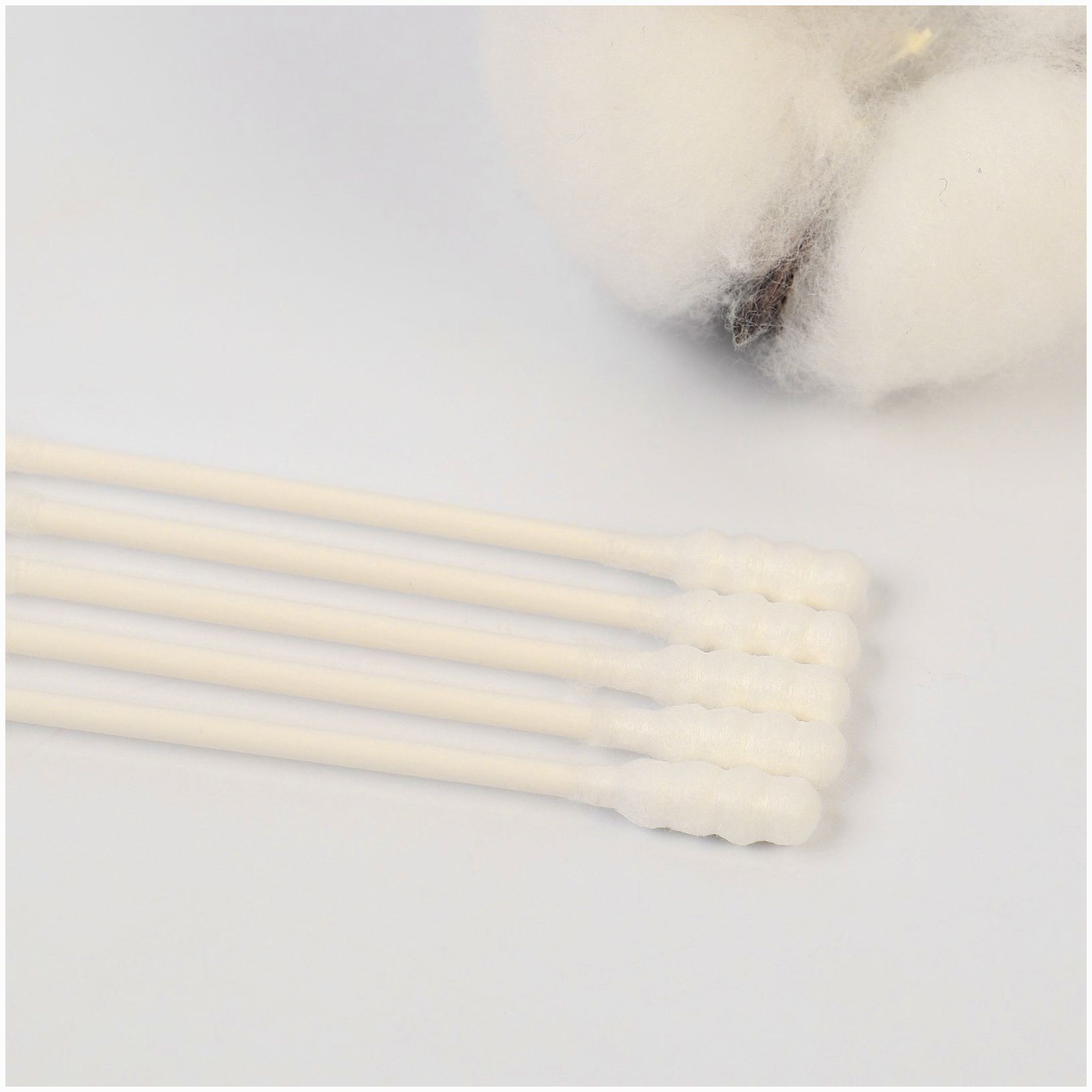 Картинка Ватные палочки, пакет 100 шт.,  наконечник - спираль | классика, хлопок/бумага(стик) (№9829484) от магазина Мир детей Товары для Новорожденных