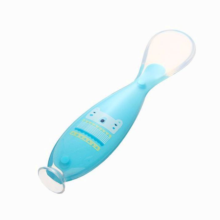 Картинка Ложка детская для кормления, силиконовая, на присоске, от 5 мес., цвета МИКС (№3489232) от магазина Мир детей Товары для Новорожденных