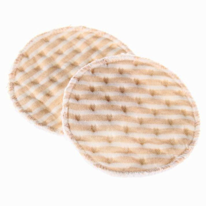 № 7569748 Набор многоразовых вкладышей для бюстгальтера, 2 шт., цвет бежевый