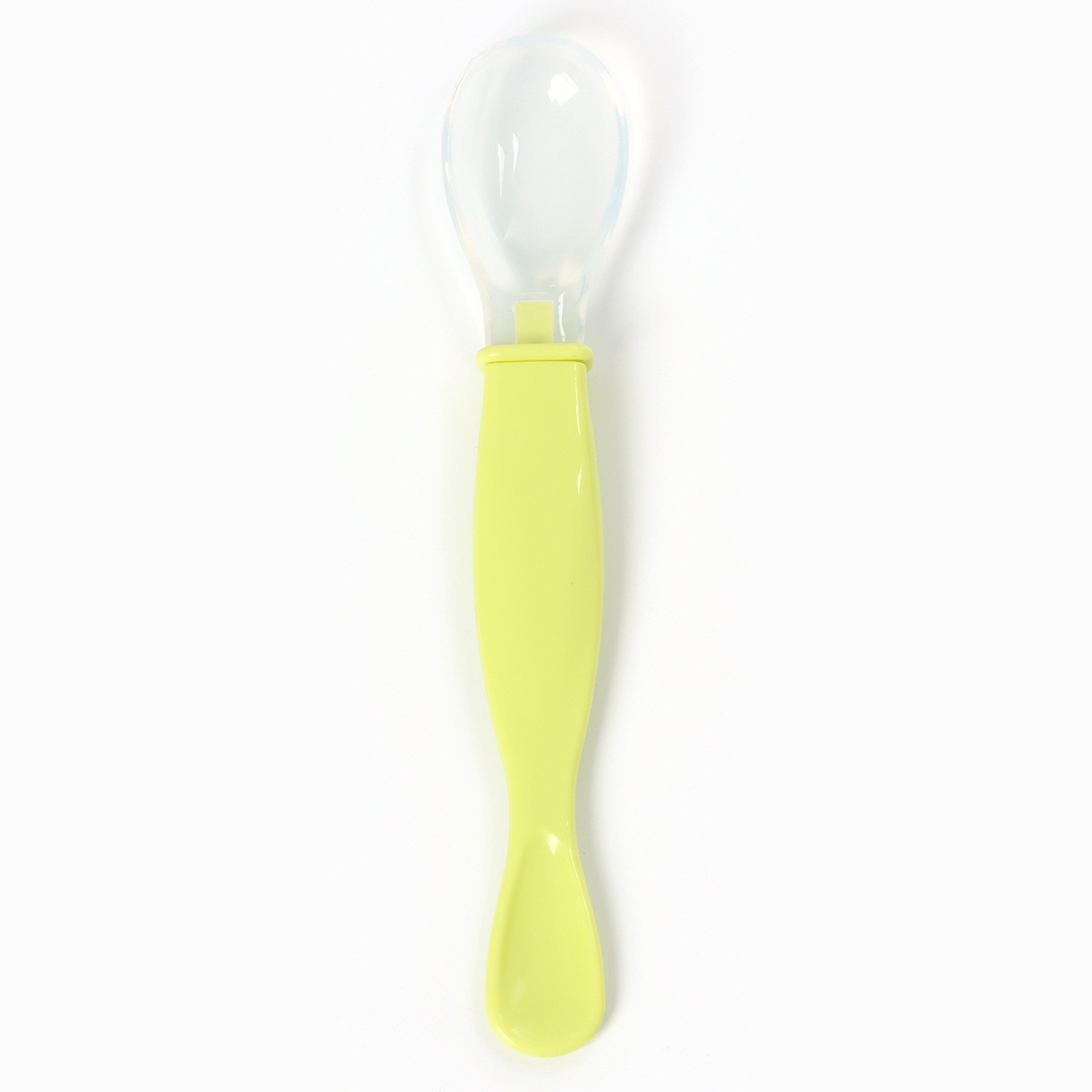 № 10648506 Ложка силиконовая, для кормления, цвет зеленый