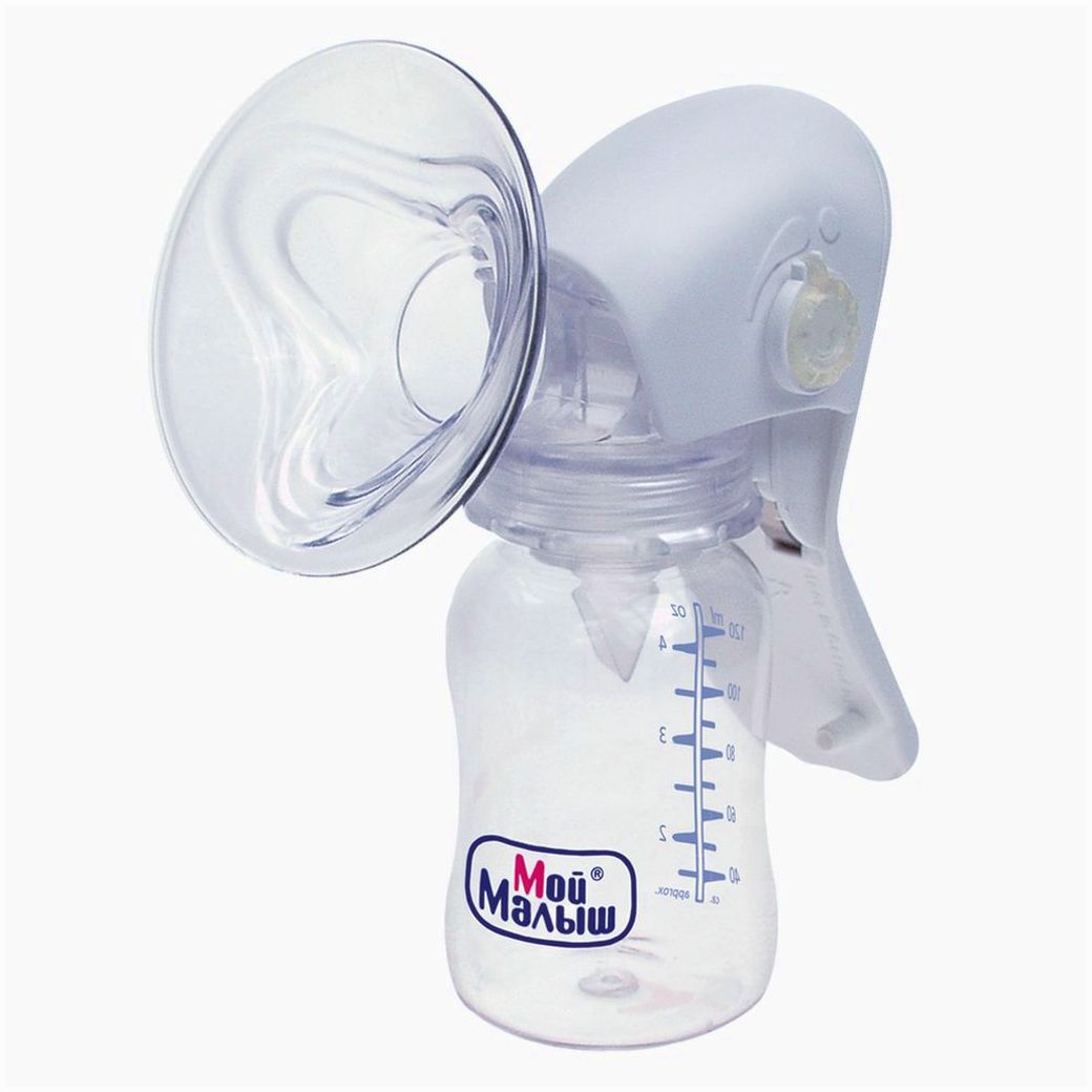 Молокоотсос ручной + бутылочка с крышкой + соска + носик артикул анонс 12558М