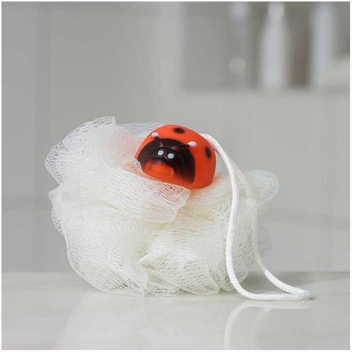 Мочалка для тела детская Доляна «Зверушки», цвет МИКС артикул анонс 6976610