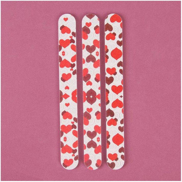 Картинка Пилки-наждаки, абразивность 240/240, 18 см, 3 шт, рисунок МИКС (№604243) от магазина Мир детей Товары для Новорожденных