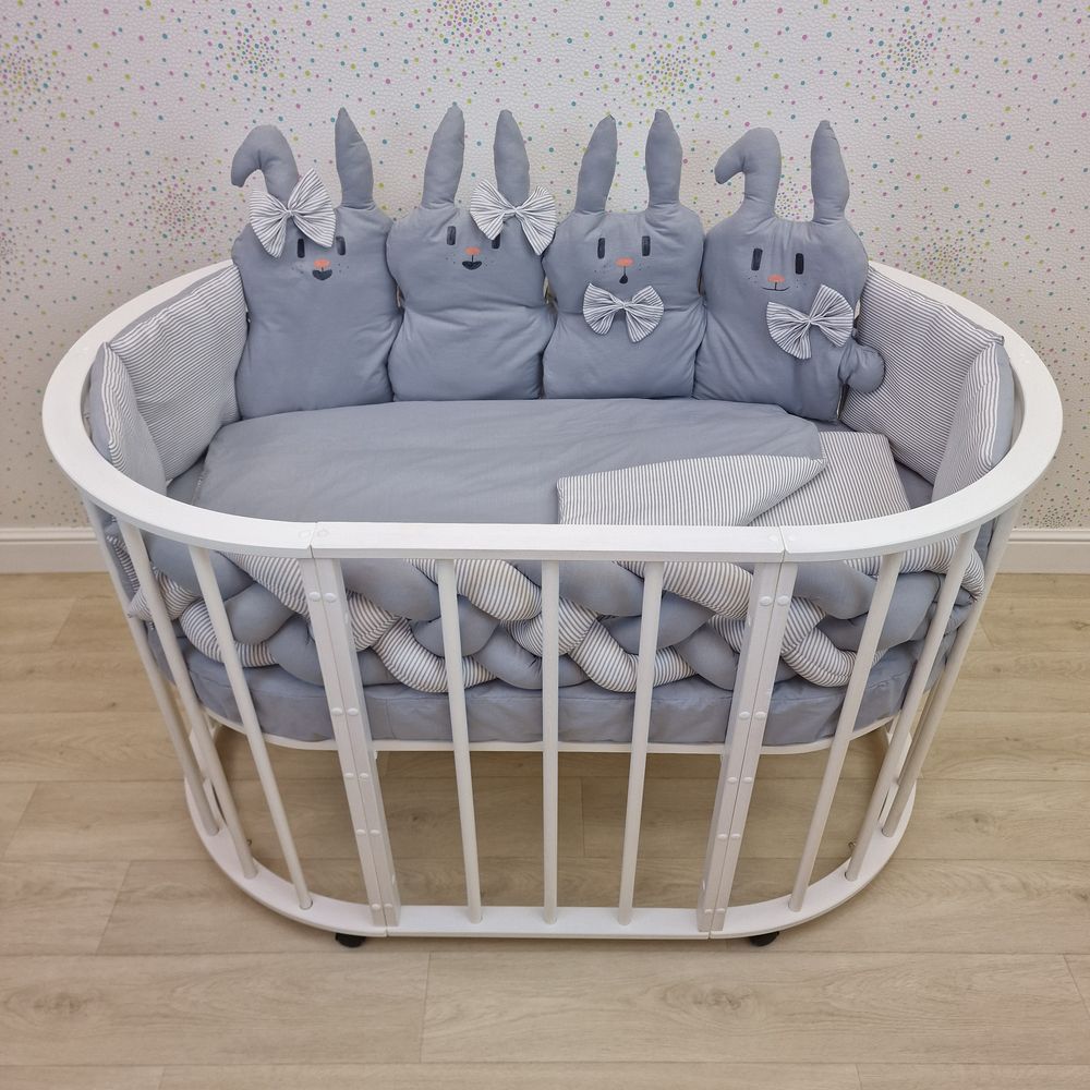 КПБ 14 пр (борт + пододеяльник + одеяло + наволочка + подушка + простынь (бязь) артикул анонс 1174-0-1бб