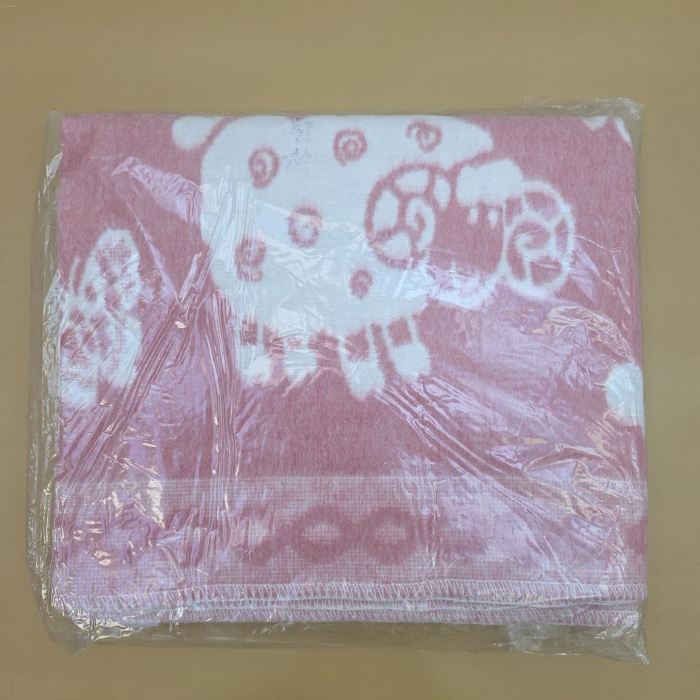 Одеяло байковое (90% - хлопок, 10% - вискоза, рисунок, оверлок) артикул анонс 574ЕТОЖ.