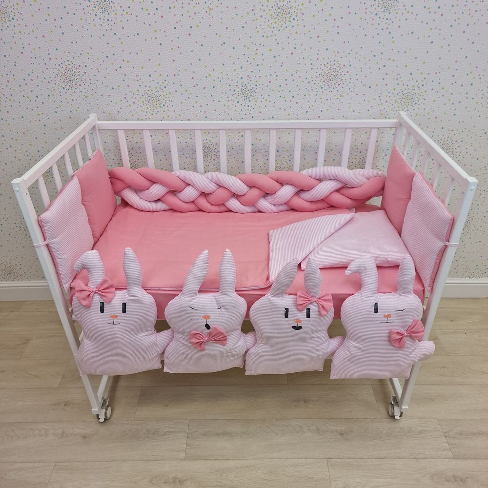 КПБ 14 пр (борт + пододеяльник + одеяло + наволочка + подушка + простынь (бязь) артикул анонс 1174-0-1бб_06