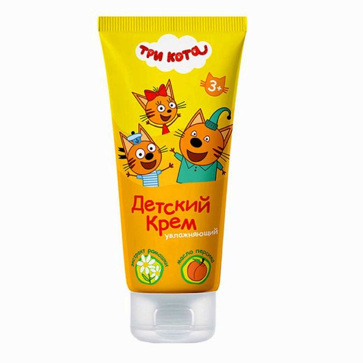 Детский крем Три кота, увлажняющий, 100 мл артикул анонс 4732394
