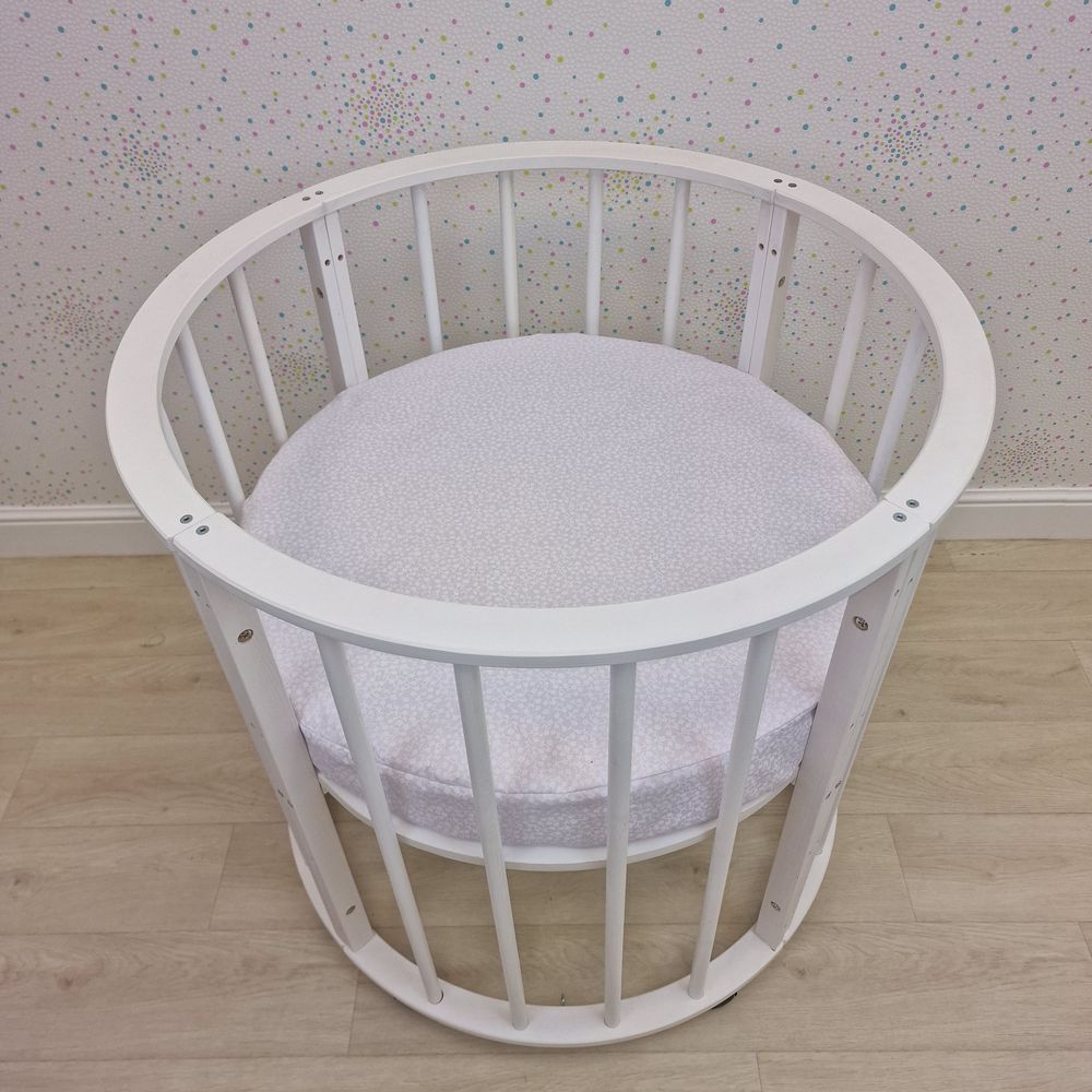 Простыня на резинке на круглую кровать (бязь) артикул анонс 255_06