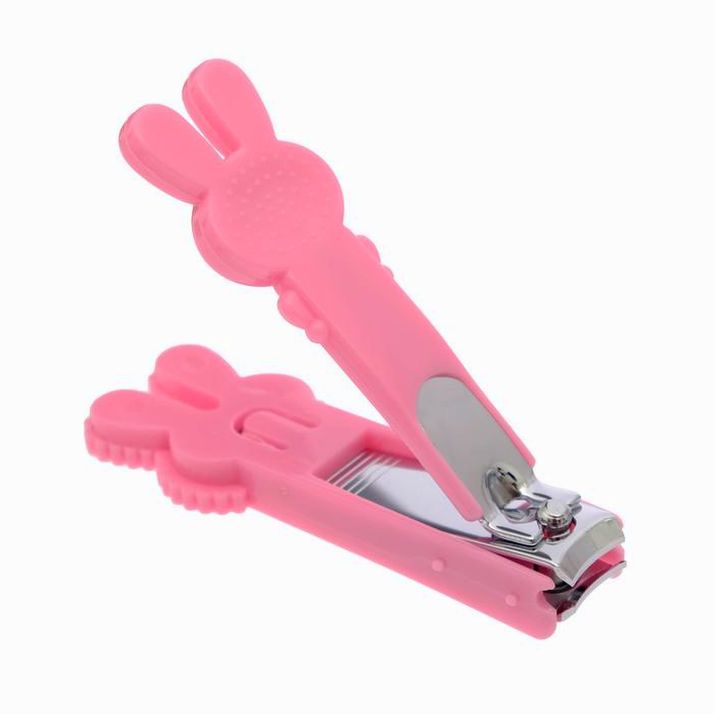 № 2849320 Кусачки-книпсер для ногтей детские маникюрные «Зайка», от 0 мес., цвет розовый