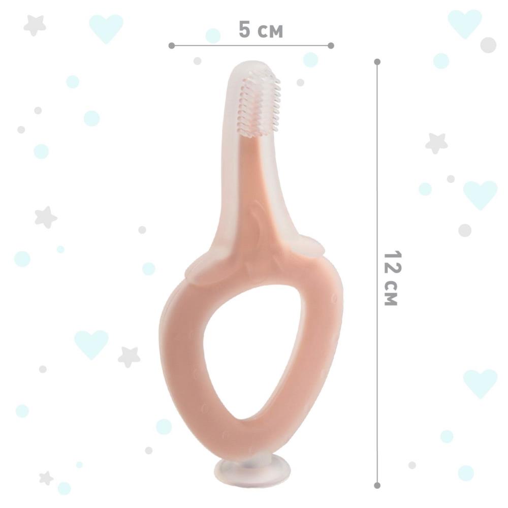 Картинка Прорезыватель детский, силиконовый на присоске, от 3 мес, цвет розовый. (№6929797) от магазина Мир детей Товары для Новорожденных