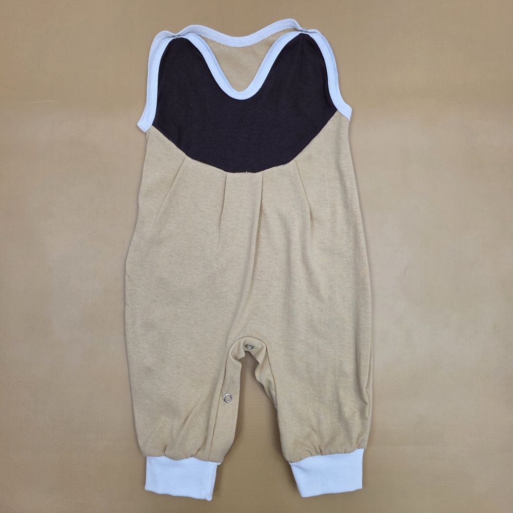 Ползунки на лямках №7 (кулирка, кнопки снизу и на плечах, без пяток) артикул анонс 16131-68МД