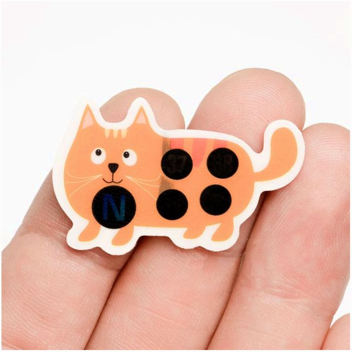 Картинка Термометр налобный "Котенок", до 40°, 3.9 х 2.5 см (№9474232) от магазина Мир детей Товары для Новорожденных