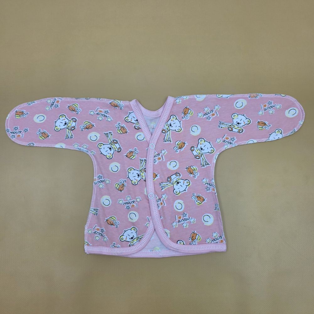 Распашонка №4 (кулирка, зашитая ручка, кнопки, швы наружу) артикул анонс 15170-56МД