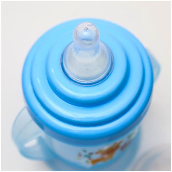 Картинка Набор для кормления: миска, бутылочка, вилка, ложка, цвет МИКС (№4724448) от магазина Мир детей Товары для Новорожденных