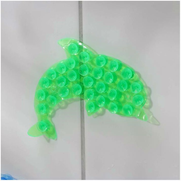 № 471354 Мини-коврик для ванны «Дельфин», 11?12 см, цвет МИКС