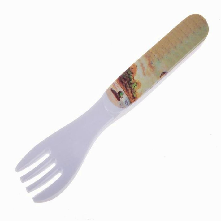 Вилка детская «Мишутка с уточкой», 14 см артикул анонс 620434