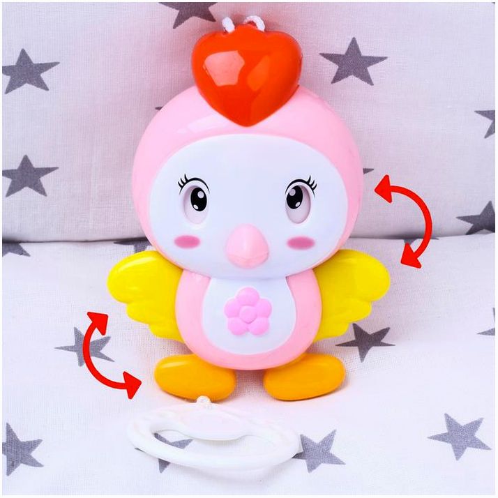 Картинка Подвеска музыкальная заводная «Птичка» на кроватку/коляску, Крошка Я (№2849240) от магазина Мир детей Товары для Новорожденных