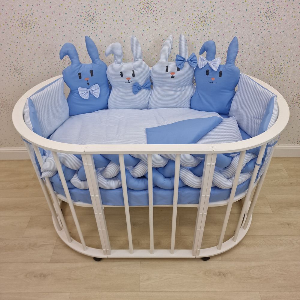 КПБ 14 пр (борт + пододеяльник + одеяло + наволочка + подушка + простынь (бязь) артикул анонс 1174-0-1бб_04