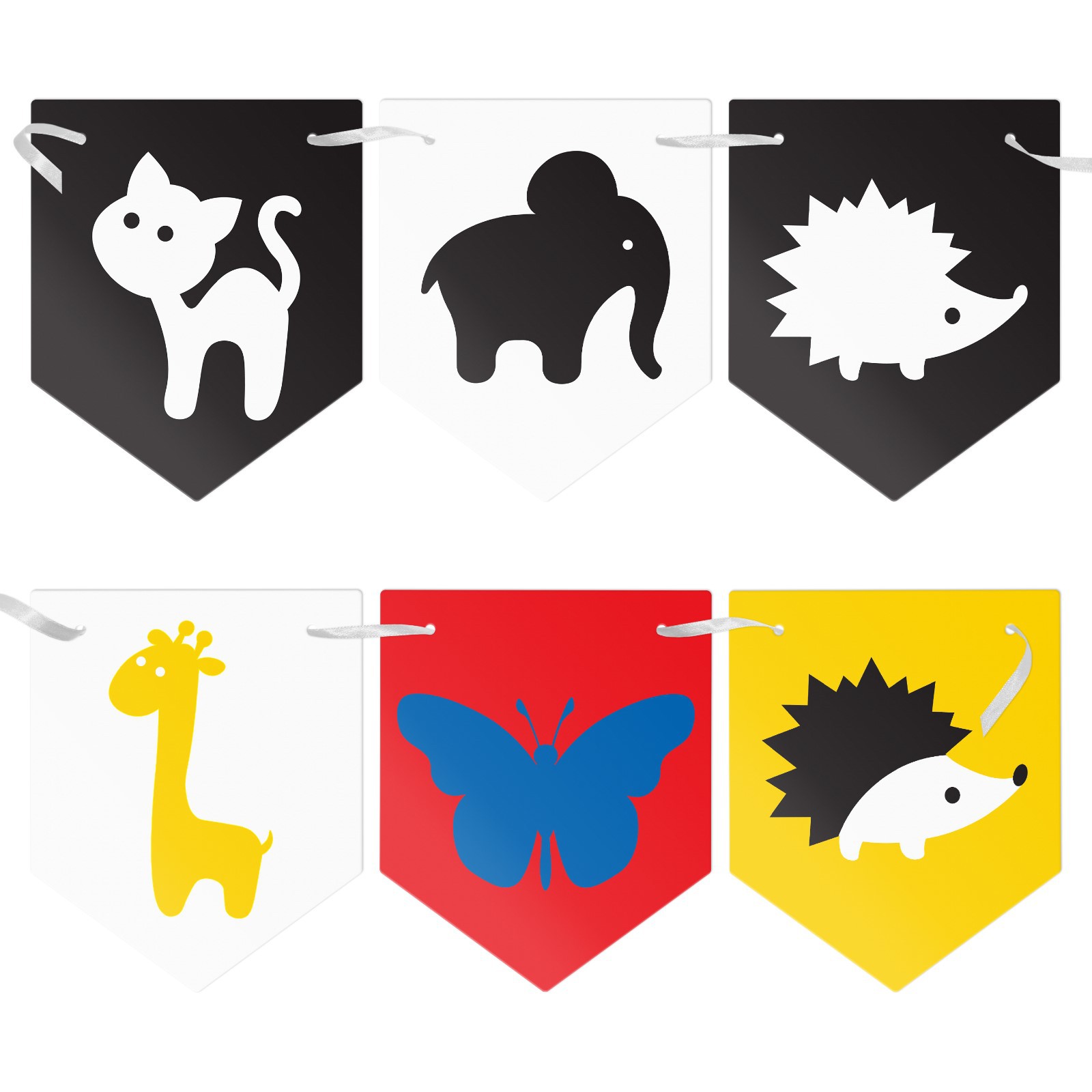 Картинка Контрастные картинки для новорожденных "Животные", 0+ (№7361758) от магазина Мир детей Товары для Новорожденных