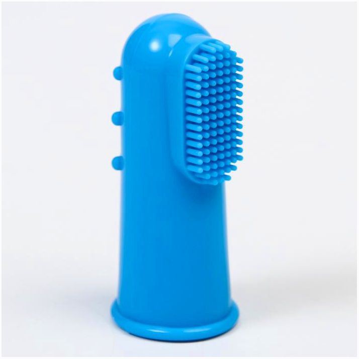 Детская зубная щетка, прорезыватель - массажер, силиконовая, на палец от 3 мес. артикул анонс 6913478