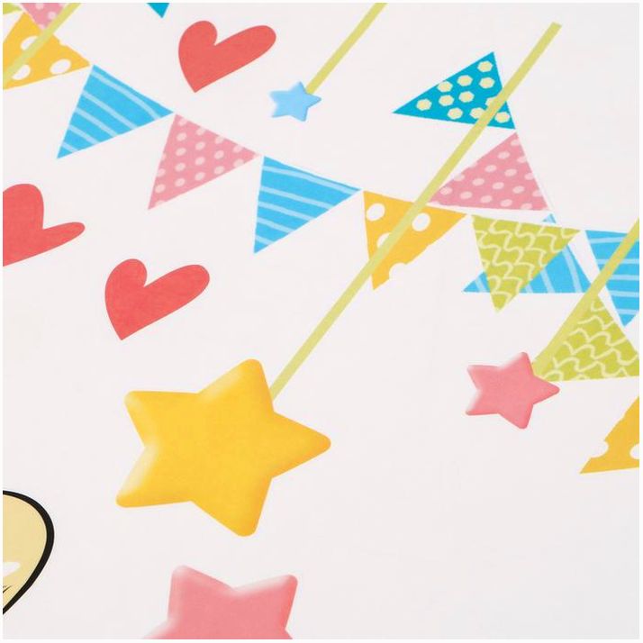 Картинка Наклейка пластик интерьерная "Единорожки на месяце/звёздочке" 60х90 см (№4335226) от магазина Мир детей Товары для Новорожденных