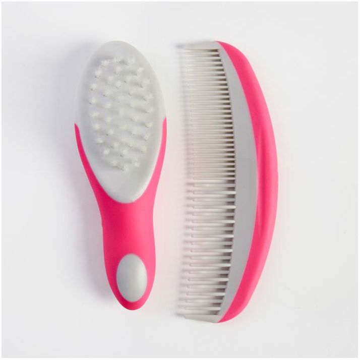 Набор для ухода за волосами, щетка+ расческа, цвет розовый артикул анонс 4599958