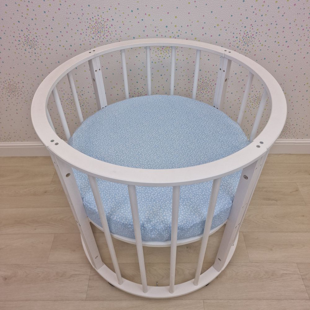 Простыня на резинке на круглую кровать (бязь) артикул анонс 255_20