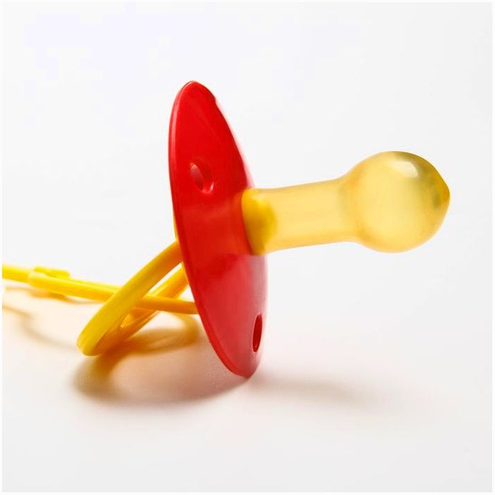 № 1476705 Соска-пустышка латексная классическая с кольцом «Наше чудо», на цепочке с прищепкой, от 0 мес.