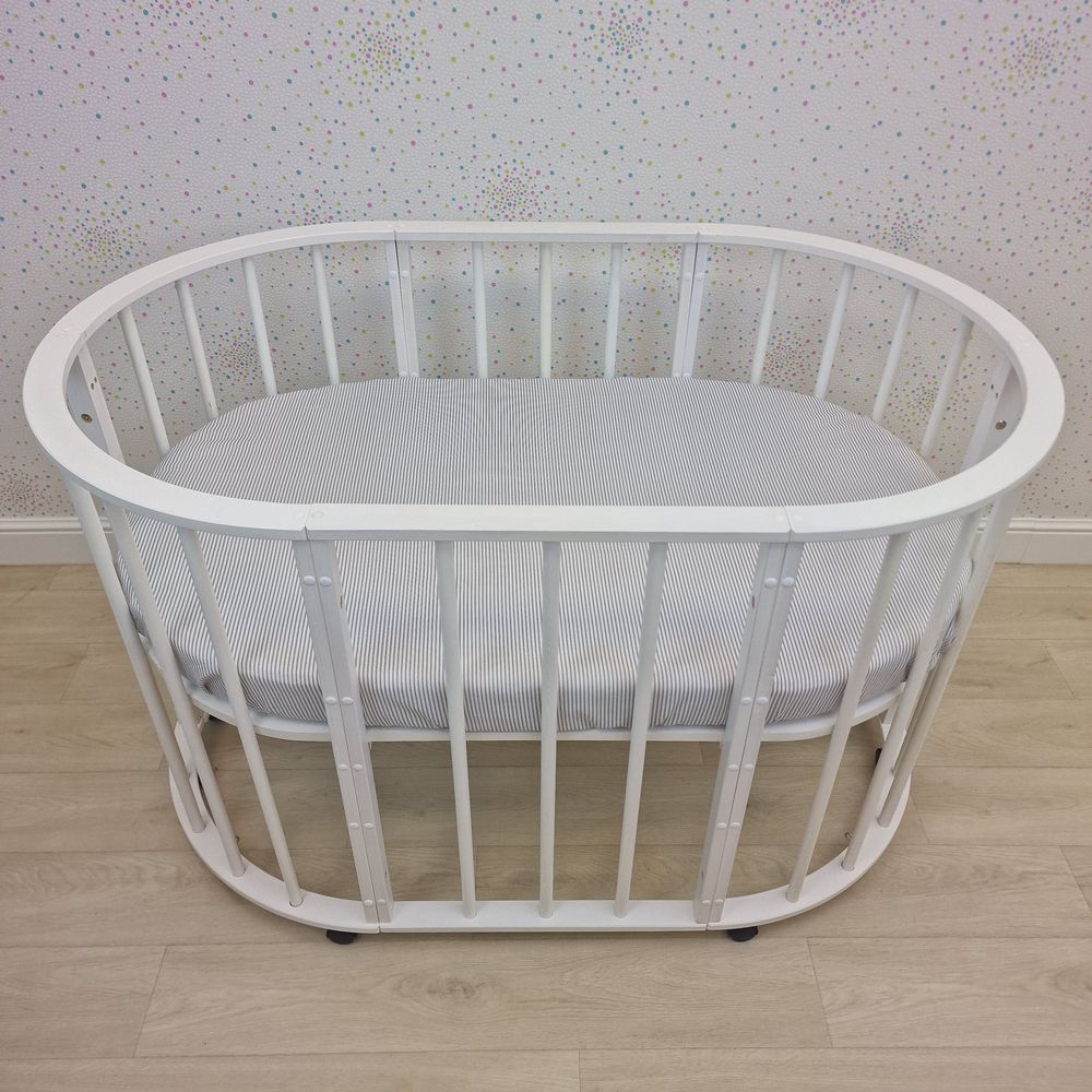 Простыня на резинке на овальную кровать (бязь) артикул анонс 257_35