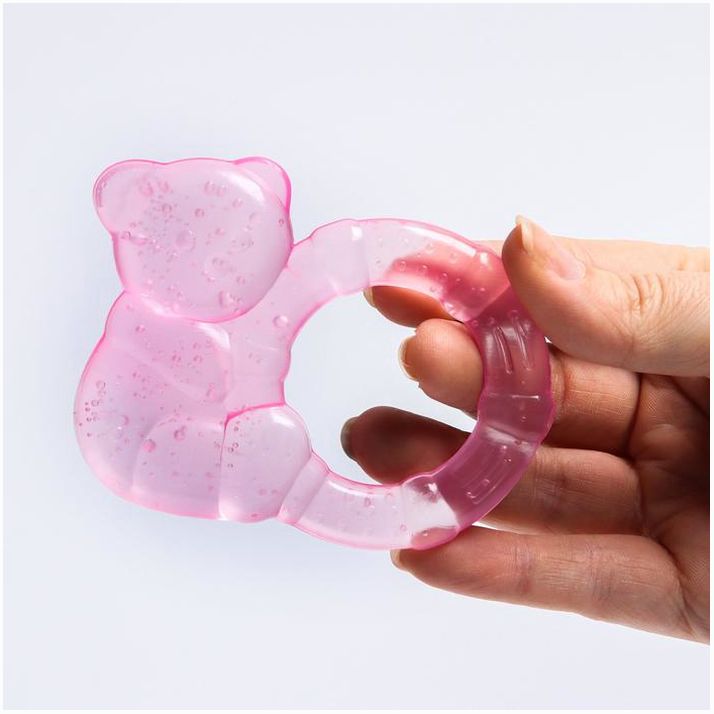 № 553305 Прорезыватель охлаждающий «Мишка с кольцом», цвет МИКС