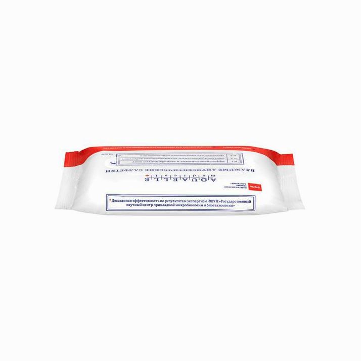 № 5485239 Влажные салфетки AQUAELLE MEDICAL, дезинфицирующие спиртовые, 15 шт.