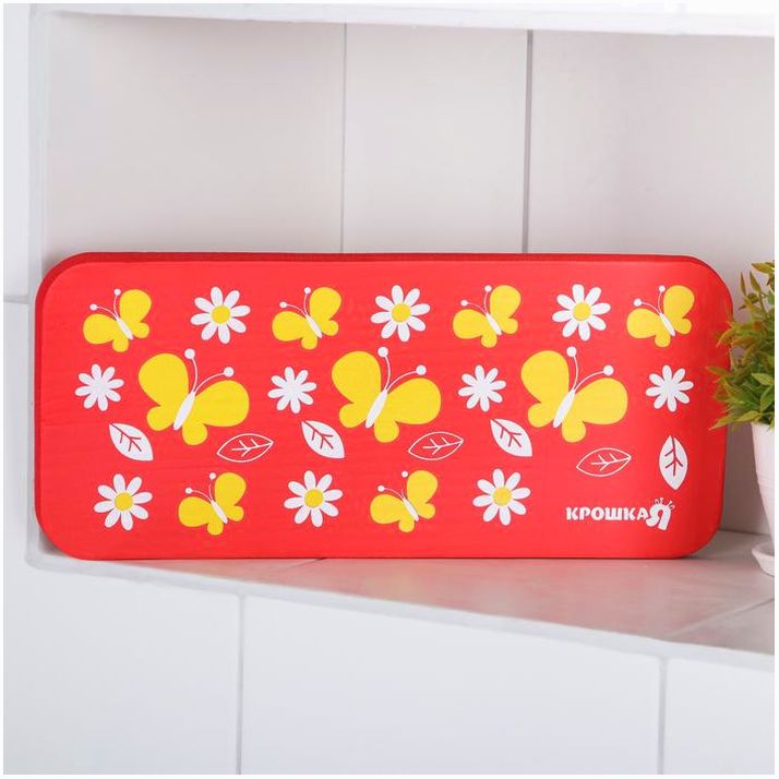 Картинка Коврик для коленей «Бабочки» в ванну, размер 39?17,5 см (№3666591) от магазина Мир детей Товары для Новорожденных