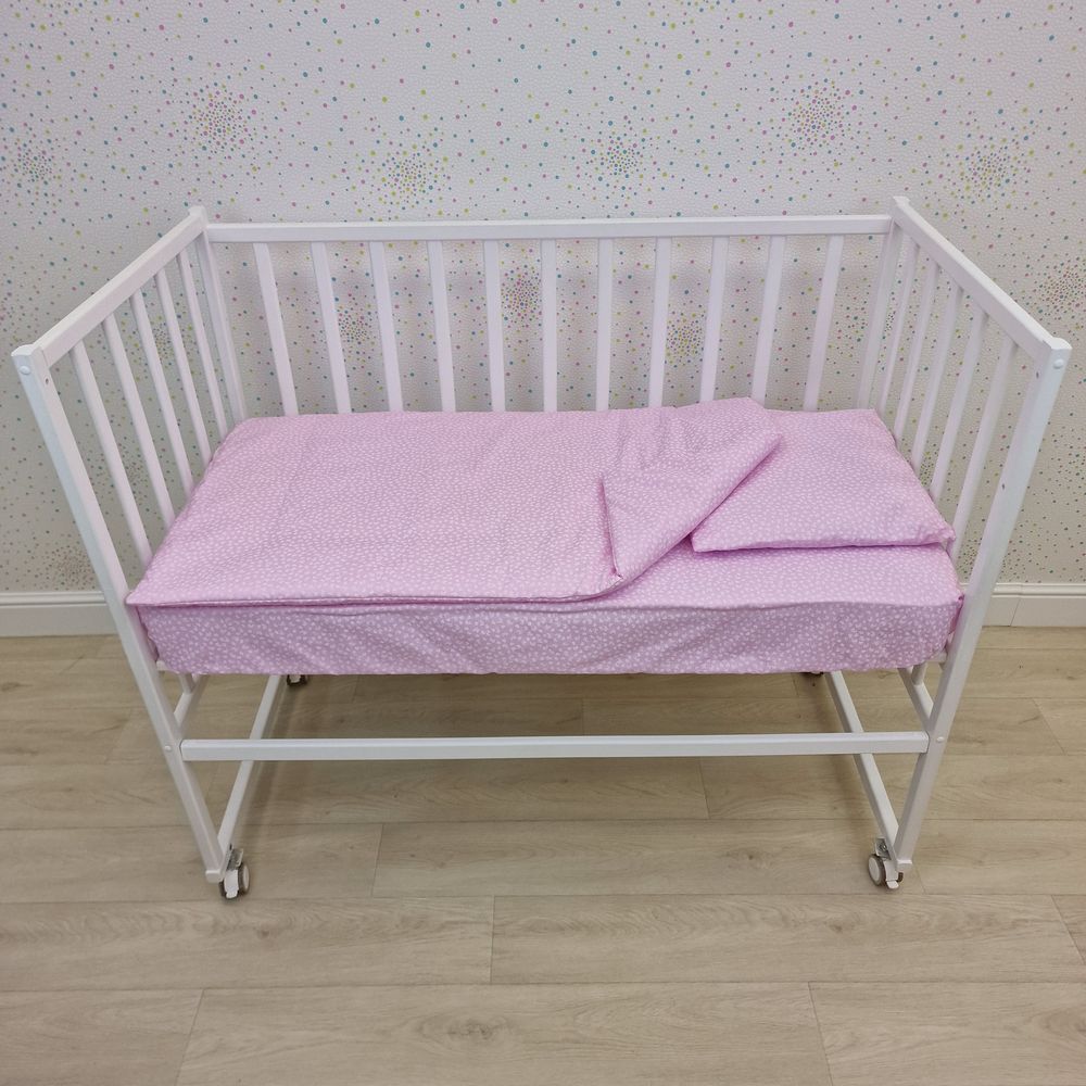 Картинка КПБ (пододеяльник + простыня + наволочка (отделка, бязь) (№1119-2) цвета в ассортименте от магазина Мир детей Товары для Новорожденных