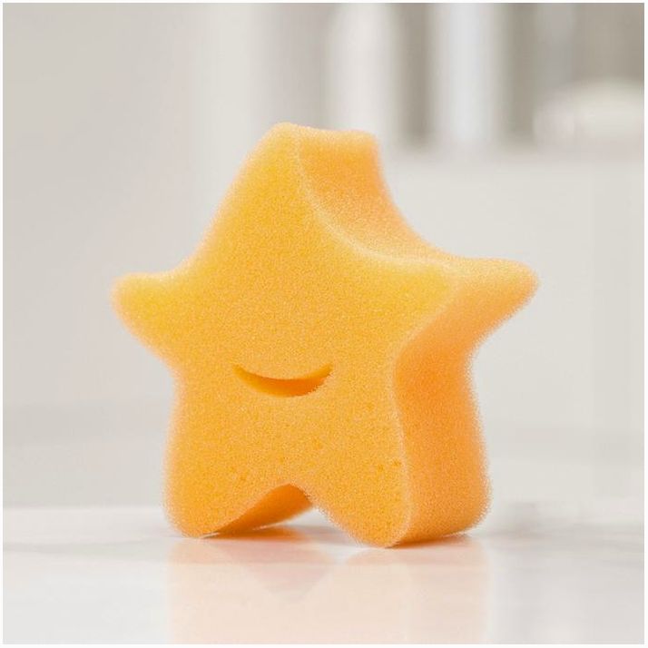 № 7662716 Губка для тела детская «Звездочка», 9?9 см, микс