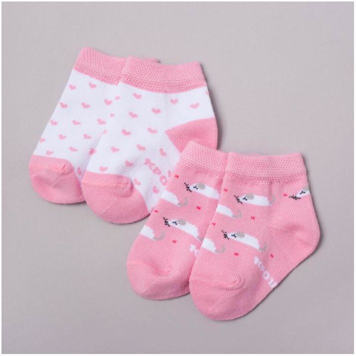 № 4361354 Набор носков Крошка Я «Котёнок», 2 пары, 6-8 см