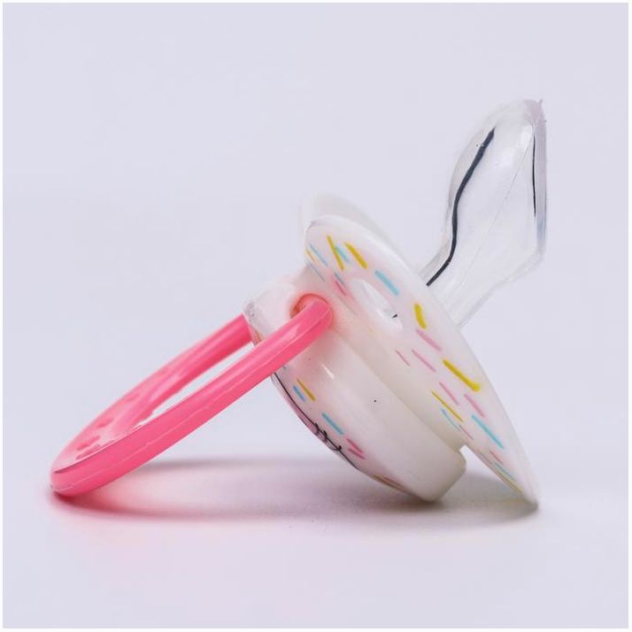 Картинка Соска-пустышка ортодонтическая, силикон, от 3 мес., «Кошечка», цвет МИКС розовый/жёлтый (№4770915) от магазина Мир детей Товары для Новорожденных