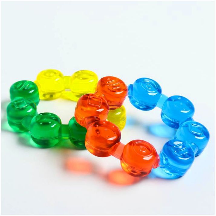 Картинка Прорезыватель охлаждающий «Кольцо», цвет МИКС, Крошка (№553307) от магазина Мир детей Товары для Новорожденных