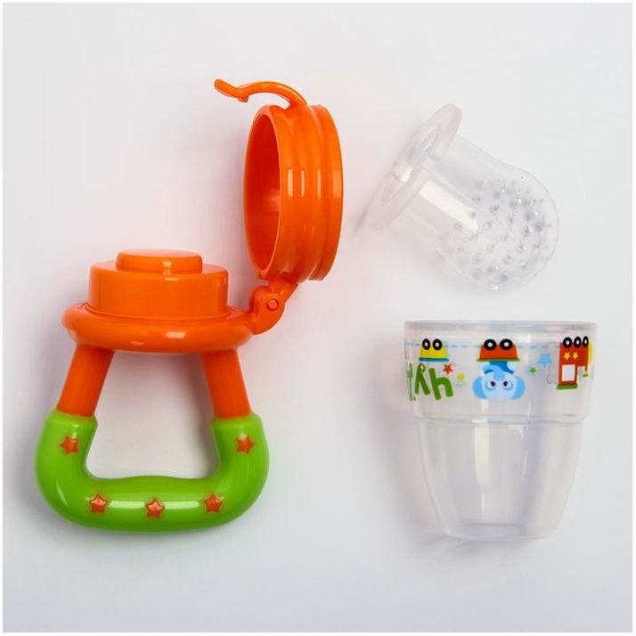 Картинка Ниблер «Чудо», с силиконовой сеточкой, цвет оранжевый (№2279602) от магазина Мир детей Товары для Новорожденных